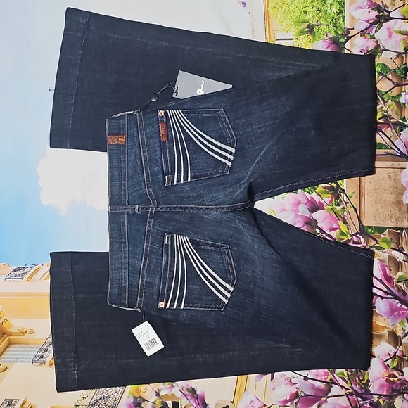 7 For All Mankind Denim - 7 For All Mankind Dojo Flare Jeans Size 26 New